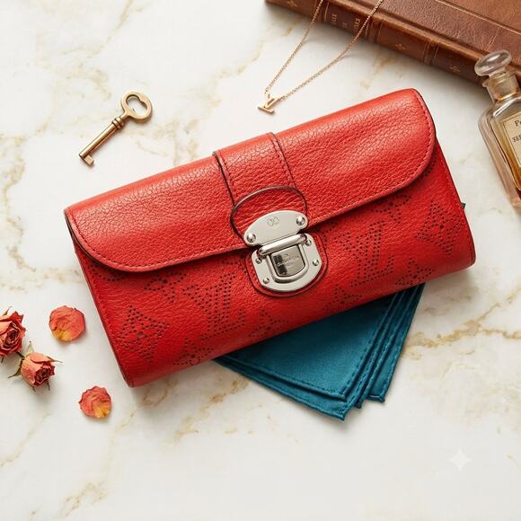 Louis Vuitton Handbags - Louis Vuitton Red Amelia Wallet – Classic & Timeless ❤️